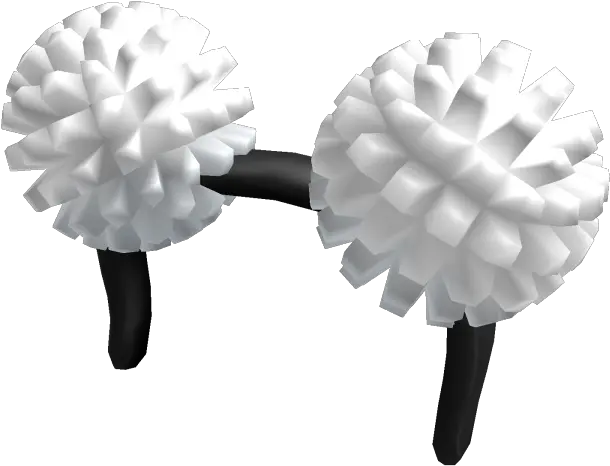 Catalogwhite Fluffball Pom Poms Roblox Wikia Fandom Hair Pom Poms Roblox Png Pom Poms Png