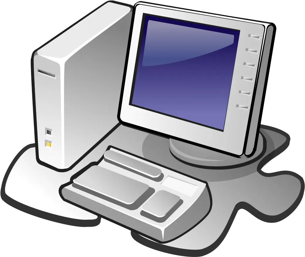 Filepc Templatesvg Wikimedia Commons Pc Cartoon Images Free Png Thin Client Icon