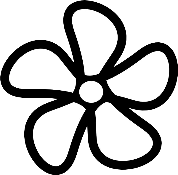 Download Flower Clip Art Flower Clipart Black And Small Flowers Images Outline Png Flower Outline Png png