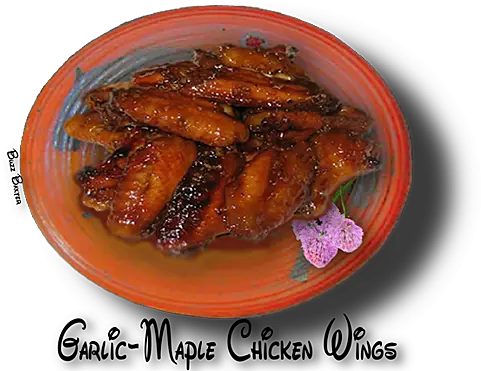 Garlic Maple Chicken Wings Httpwwwthegutsygourmetnet Kabayaki Png Chicken Wings Transparent