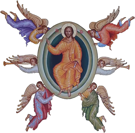 St Icon Ascension Of Christ Png Christ Icon