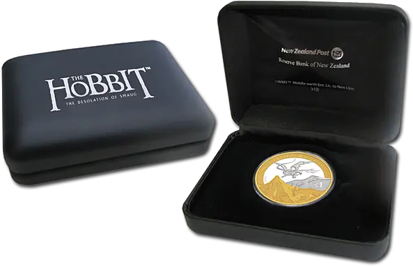New Zealand 1 Dollar Hobbit Dragon Silver 2013 The The Desolation Of Smaug Png Smaug Png
