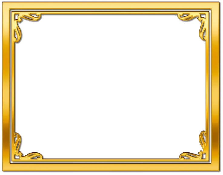 Golden Frame Transparent Image Certificate Border Design Hd Png Frame Transparent