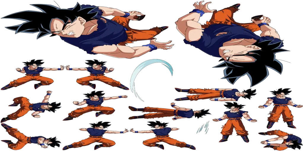 Goku Instinct Dokkan Battle Goku Sprites Png Goku Ultra Instinct Png