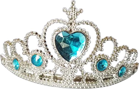 Blue And Silver Princess Crown Tiara Png Silver Crown Png