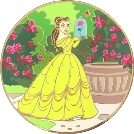 Golden Magic Series Belle Rose Garden Belle In A Garden Png Beauty And The Beast Rose Png