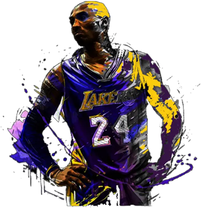 Download Kobe Bryant Drawing Paint Hd Kobe Bryant Drawing Png Kobe Bryant Png