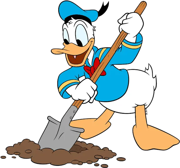 Dig Clipart Donald Duck With A Shovel Png Dig Dug Png