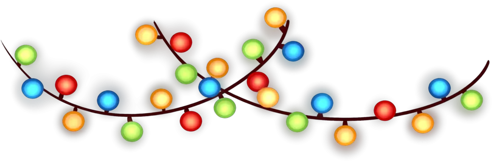 Christmas Lights Blinking Clipart Gif Png