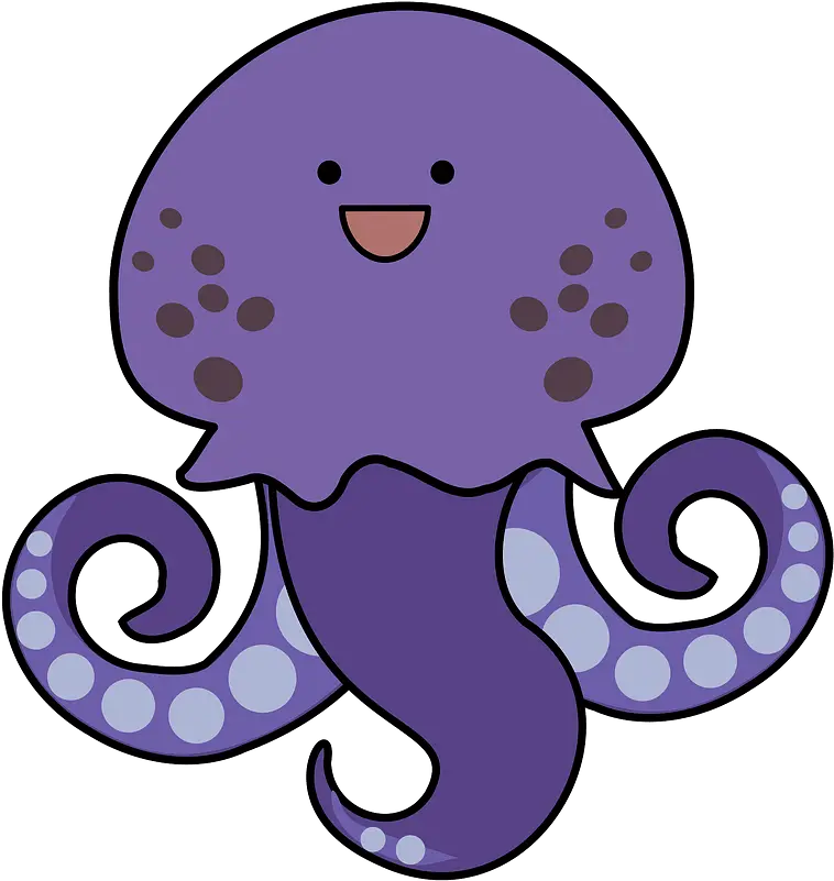 Cute Purple Squid Clipart Free Download Transparent Png Squid Cute Cartoon Png Squid Png