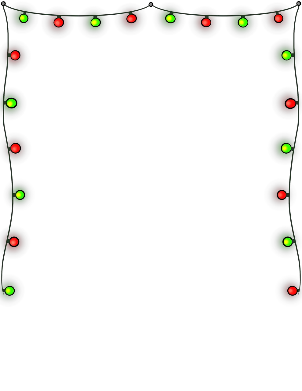 Christmas Lights Boarder Png