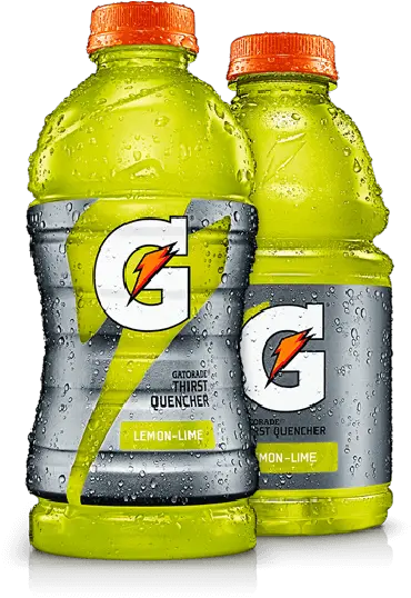 32 Oz Lemon Lime Gatorade Gatorade Sports Drink Png Gatorade Bottle Png