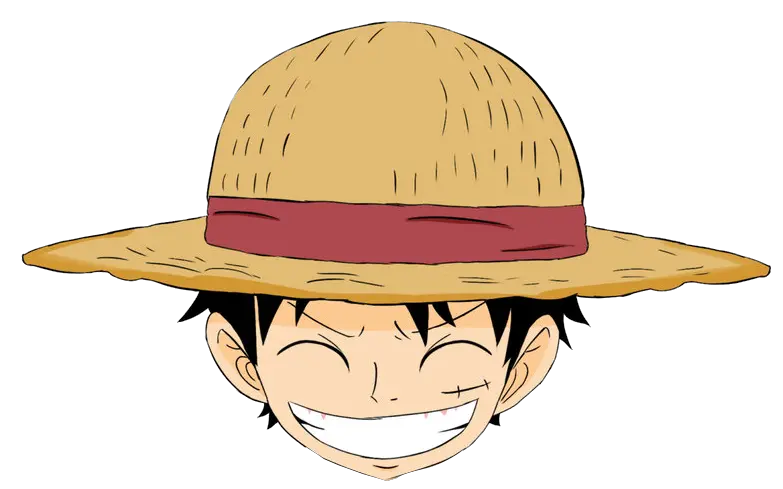 Luffy Hat Png Transparent Images Luffy Smiling Face Png Luffy Transparent