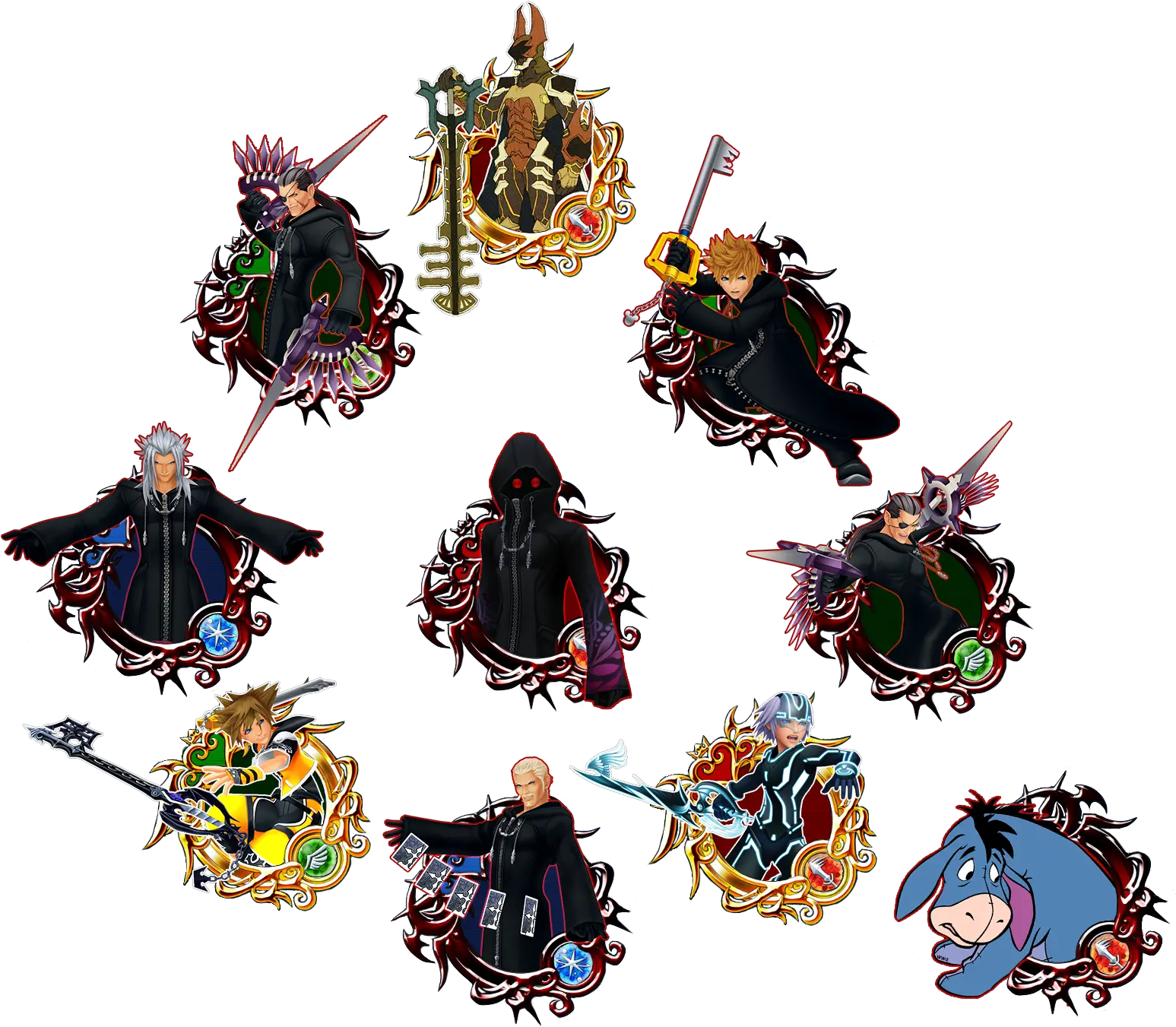 More Custom Medals Iu0027ve Made Bonus Reverse Eeyore Ex Khux Birth By Sleep Terra Armor Png Eeyore Transparent