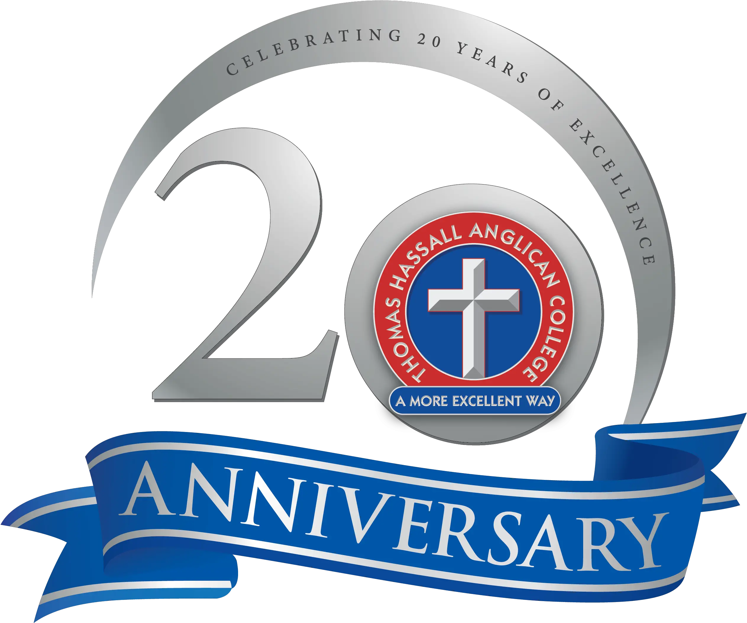 20th Anniversary Celebrations Thomas Hassall Anglican College Clip Art Png Anniversary Logo