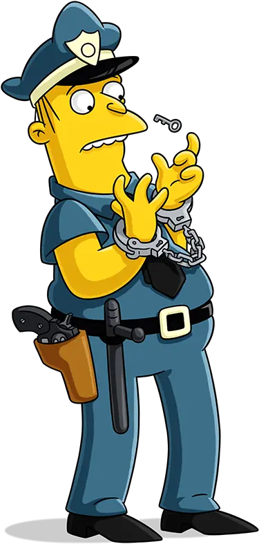 Download Hd The Simpsons Clipart Police Officer Simpsons Police Officer The Simpson Png Simpsons Transparent