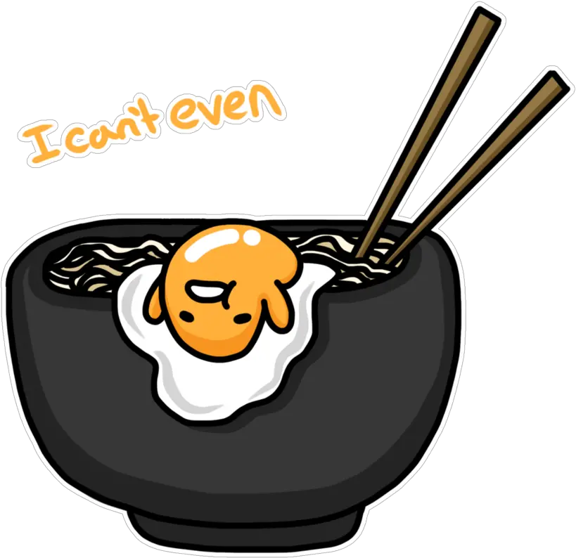 Download Gudetama Transparent Chopstick Transparent Gudetama Sticker Png Gudetama Transparent