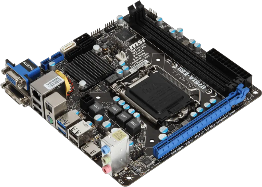 Intel Mini Itx Motherboard Msi B75iae33 Intel Png Mec20 Avr Intel Png