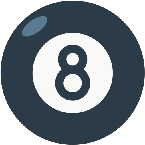Pool 8 Ball Emoji Circle Png 8 Ball Png