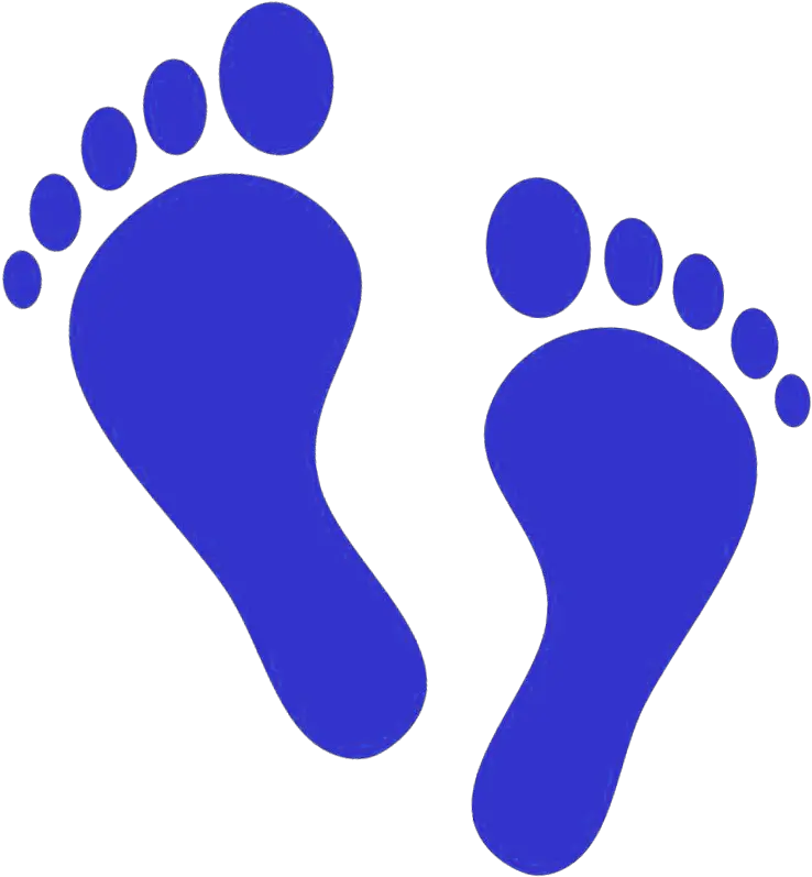 Footprints Clipart Colored Colored Footprint Clipart Png Foot Prints Png