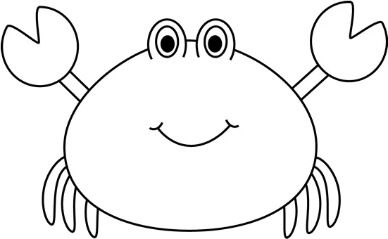 Black And White Crab Animals Ocean Black And White Transparent Background Crab Clipart Png Crab Clipart Png