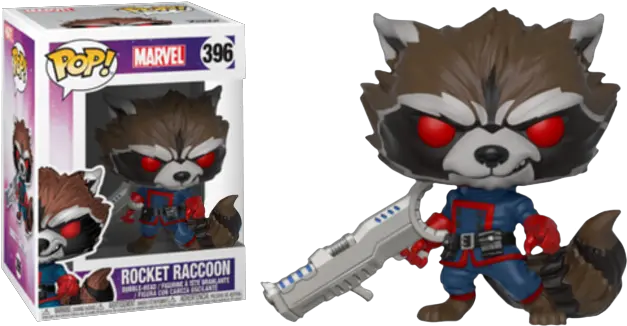 Classic Rocket Raccoon Funko Pop Png Marvel Rocket Funko Pop Rocket Raccoon Transparent