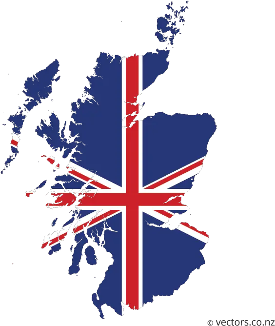 Uk Flag Vector Map Of Scotland Scotland Country With Flag Png Uk Flag Png