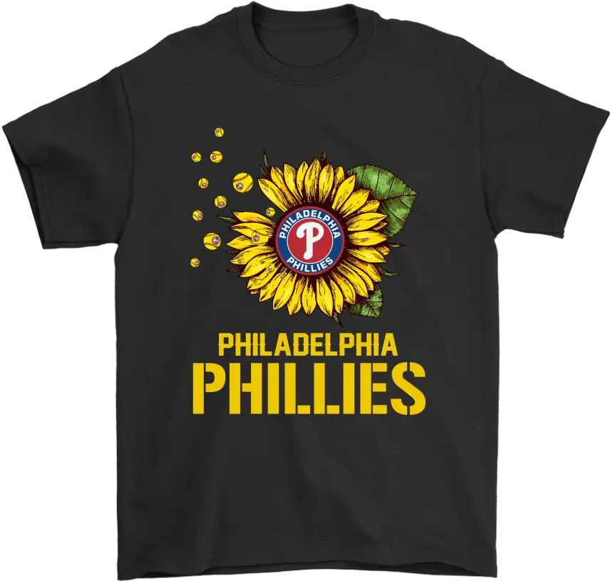 Philadelphia Phillies Sunflower Mlb Baseball Shirts Spongebob Birthday Shirt Png Phillies Logo Png