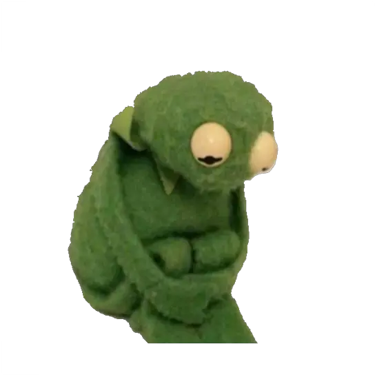 Kermit Sticker Sad Sadkermit Edit Kermit Meme Png Kermit Transparent