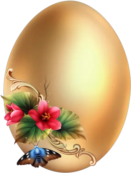 Golden Egg Tube Paques Png Egg Png