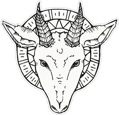 Head Tattoo Design Devil Goat Head Transparent Png Goat Head Png