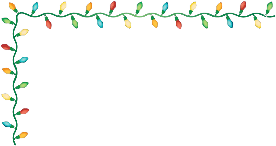 Christmas Border Clipart Free Lights Png