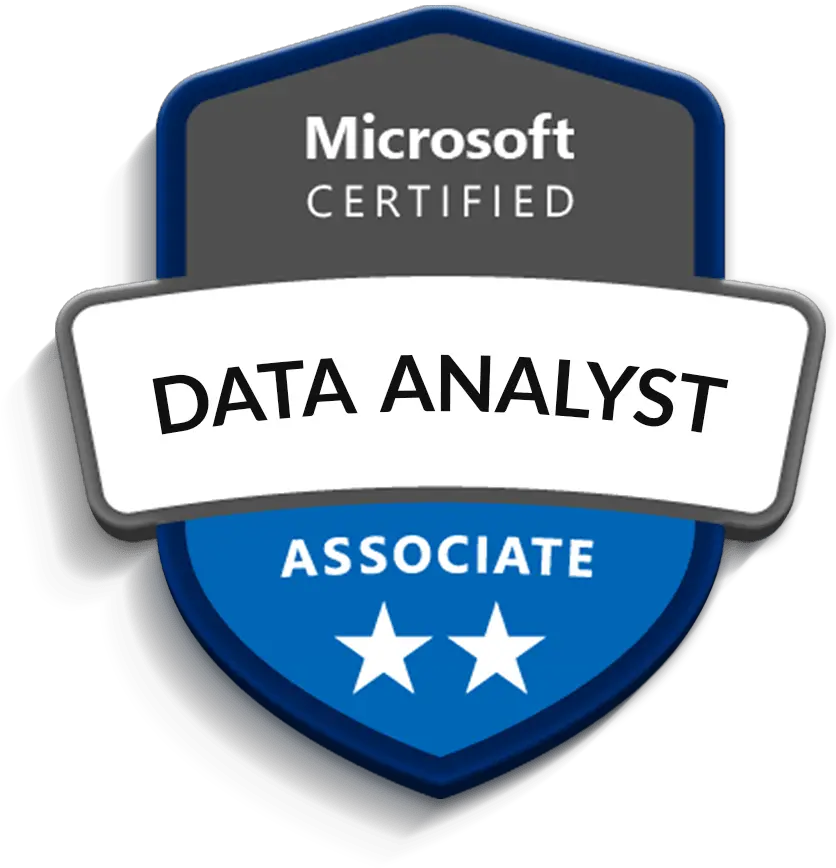 Microsoft Data Analyst Associate Da 100 Certification Microsoft Hyperlapse Png Cks Icon