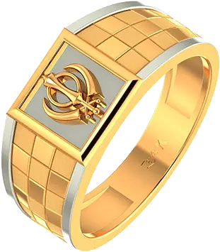Buy Gold Religious Ring Online Lightweight Khanda Ring Design For Man Png Gucci Icon Stardust Ring
