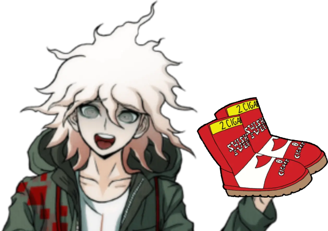 Uggs Danganronpa 2 Ultimate Lucky Transparent Cartoon Nagito Komaeda Png Danganronpa Transparent