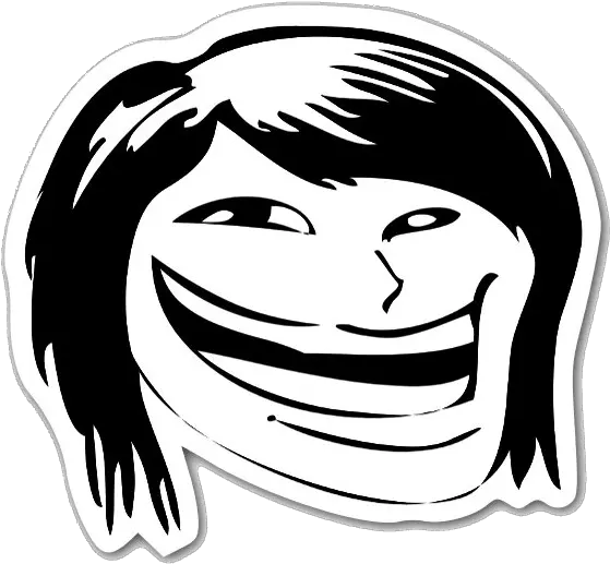 Trollface Girl Png Transparent Image Mart Facebook Funny Face Png Troll Face Transparent