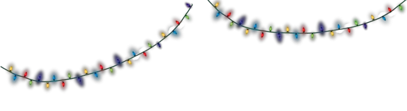 Animated Christmas Lights Overlay Png