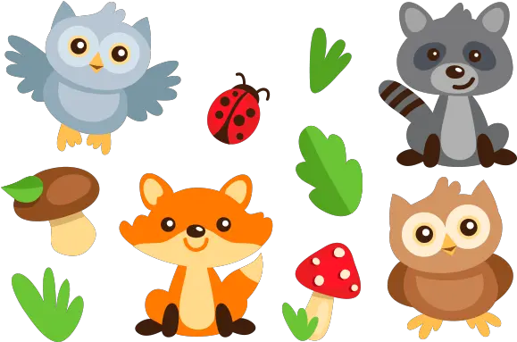 Funny Cute Animals Cute Animals Vector Png Animals Png