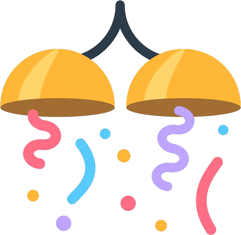Confetti Ball Emoji Clipart Png Celebration Emoji Confetti Transparent Png