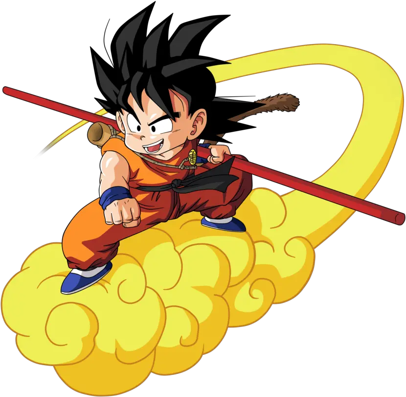 Nimbus Cloud Dbz Png Goku On Flying Nimbus Goku Png