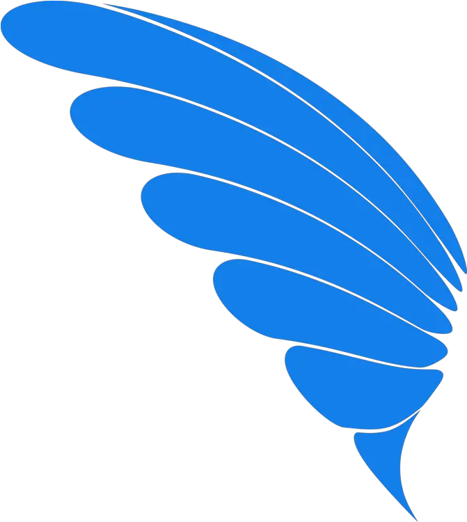 Blue Electric Feather Png Clipart Blue Wing Vector Png Feather Icon Vector