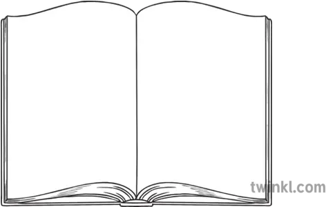 Open Book Outline Science Secondary Bw Open Book Book Outline Png Book Outline Png png