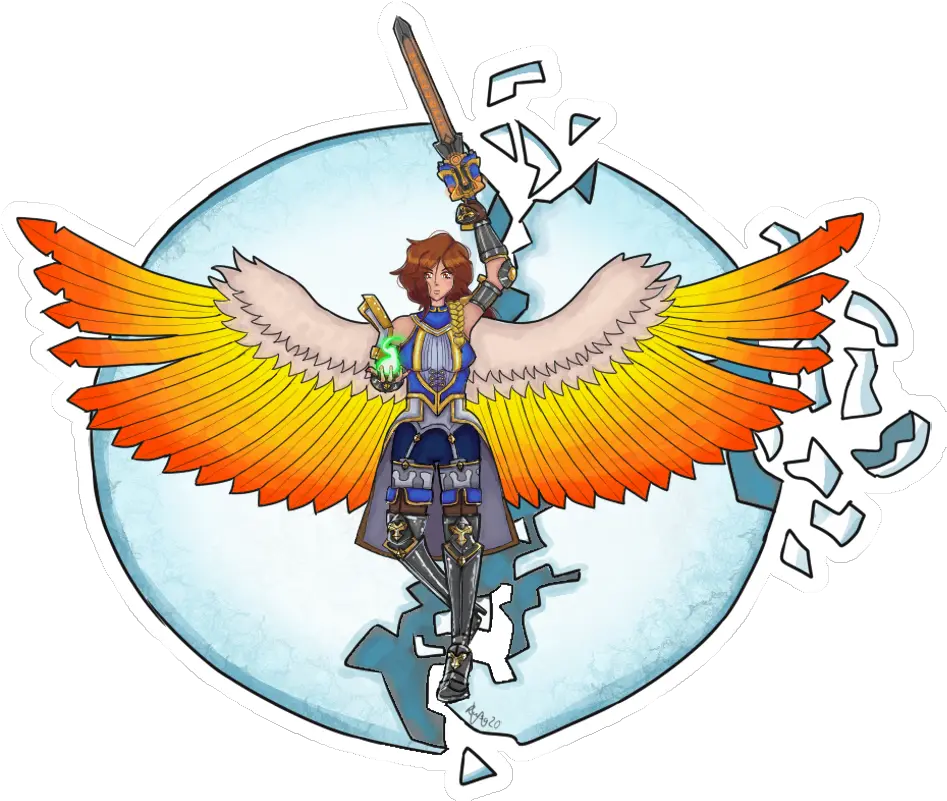 Furia And The Shattered Moon My Design For Fan Forge Fictional Character Png Paladins Logo