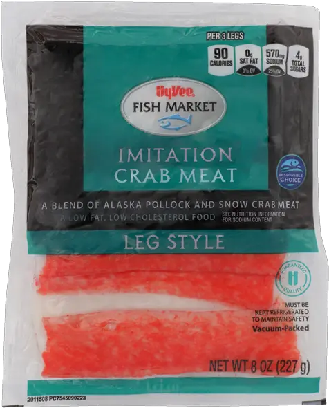 Hy Vee Fish Market Imitation Crab Meat Leg Style Hyvee Frozen Food Png Crab Legs Png