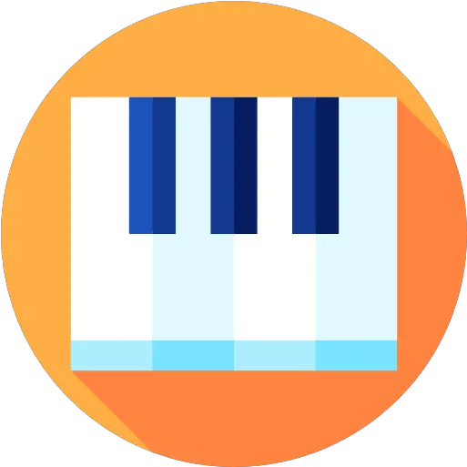 Keys Musical Instrument Piano Orchestra Keyboard Music Piano Icon Round Png Music Icon Keyboard png