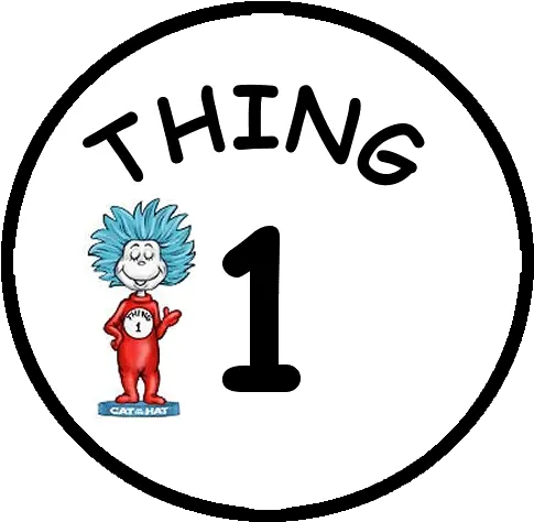 Free Thing 1 Cliparts Download Printable Thing One Logo Png Thing 1 Logo