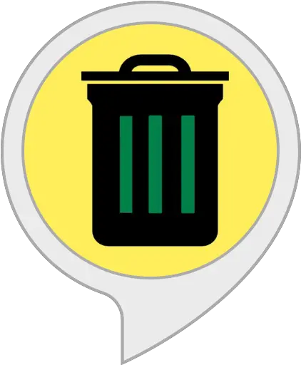 Amazoncom Bin Day Alexa Skills Waste Container Png Line App Icon Vector