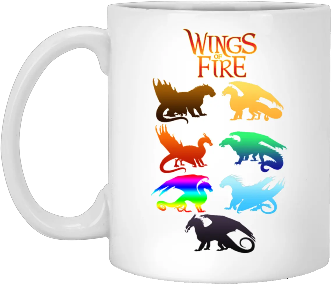 Wings Of Fire Tribes 11 Oz White Mug Wings Of Fire Png Wings Of Fire Logo