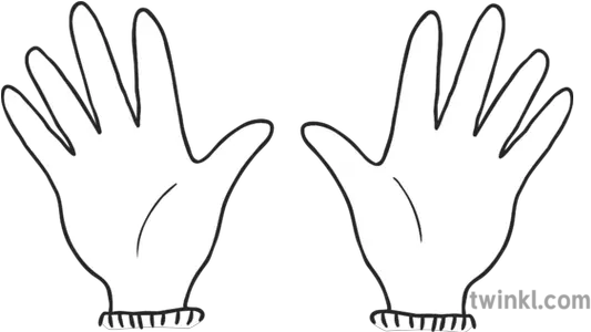 Ks1 Two Hands Up Black And White Illustration Twinkl Two Hands Up Drawing Png Hands Up Png