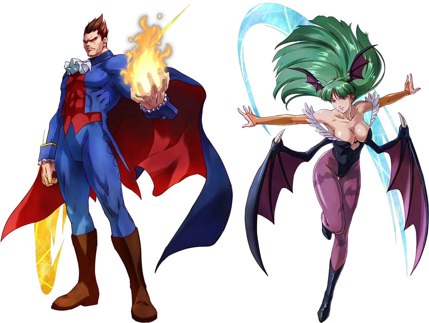 Chun Morrigan Aensland Project X Zone 2 Png Chun Li Png